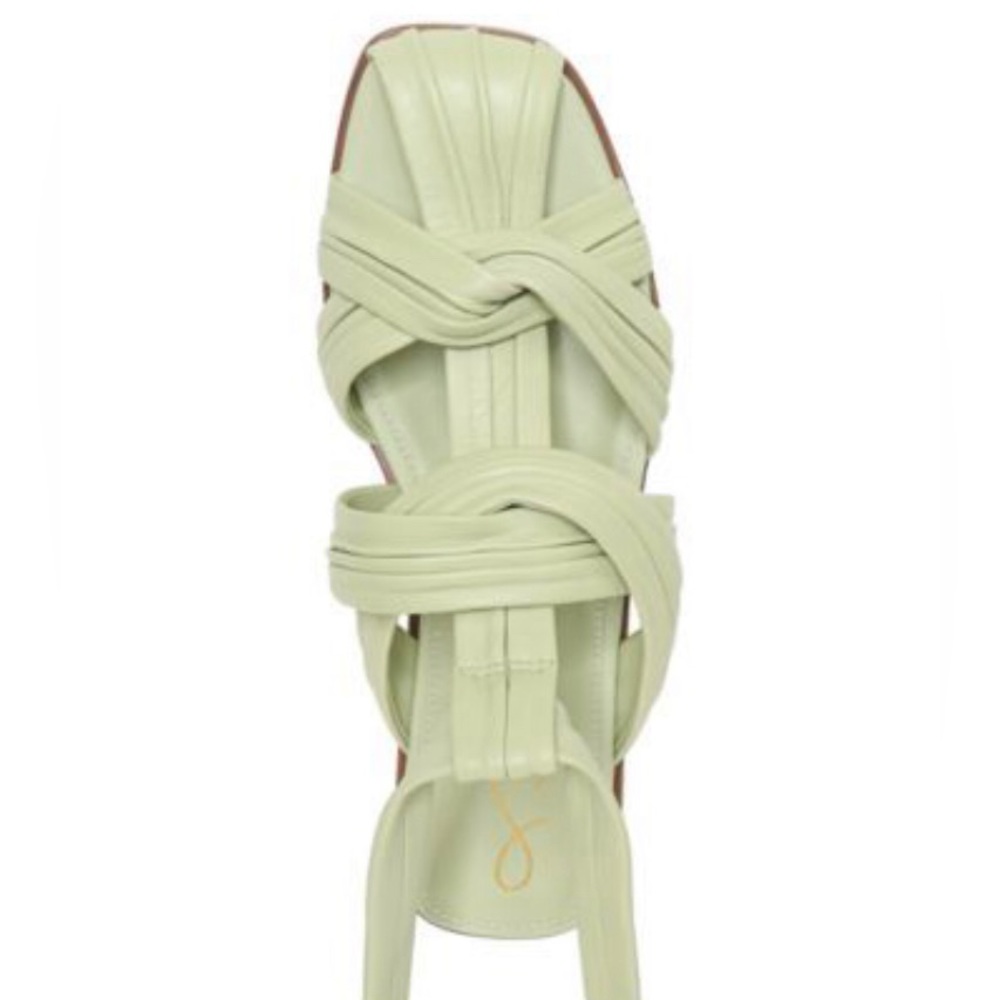 Sam Edelman Womens Imogene Pistachio Leather Ankle Gladiator Sandals Size 8 - Picture 5 of 16